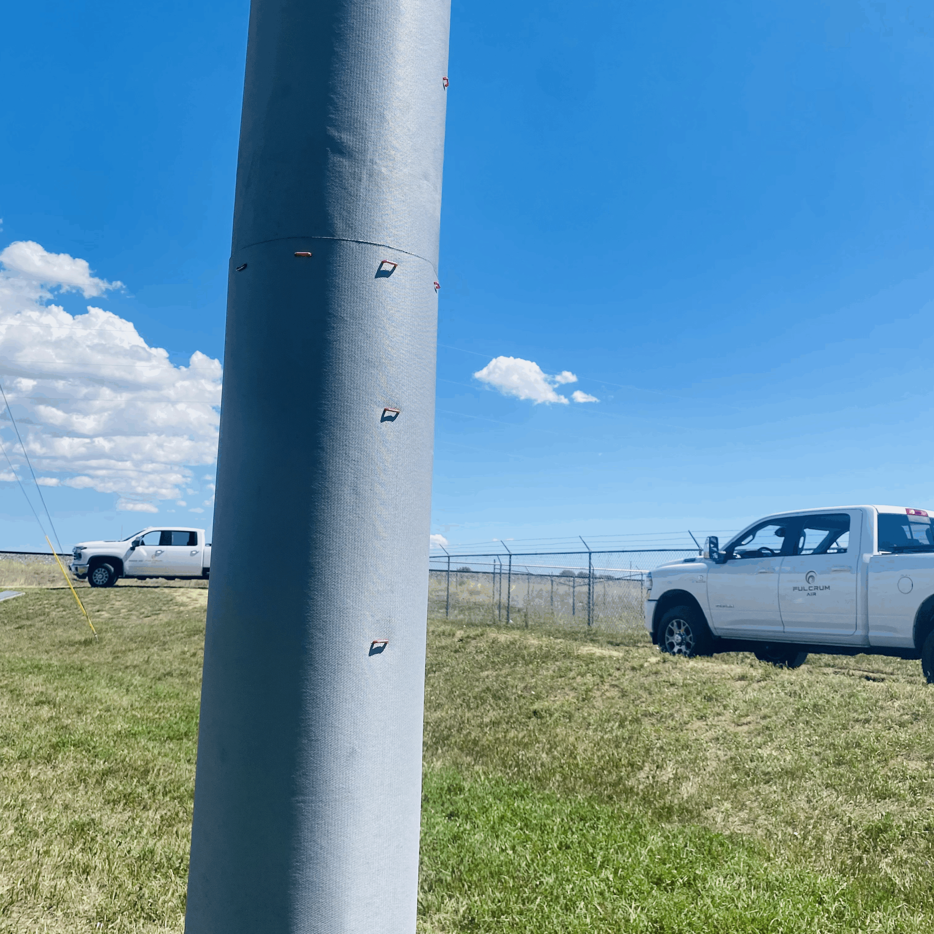 fire mesh on pole